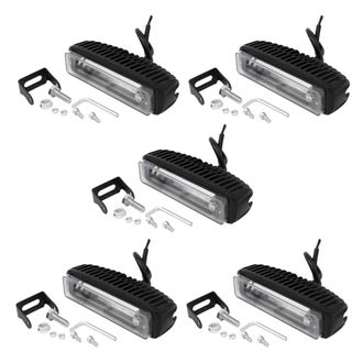 OEM L&aacute;mpara De Advertencia De Seguridad Led De L&iacute;nea Roja De 4 Pulgadas Y 30 W Para Carretillas Elevadoras (5 Unidades)