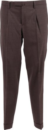 BRIGLIA 1949 Slim Fit Flat Front Straight-Leg Pants