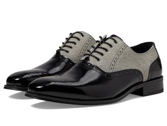 Stacy Adams Harrington Lace Up Oxford Mens Lace Up Wing Tip Shoes Black : 7.5 M, Leather/Rubber