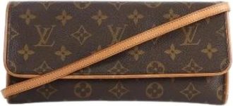 Louis Vuitton Pre-owned Cross Body Bags, female, Brown, Size: ONE SIZE Pre-owned Pochette Twin GM