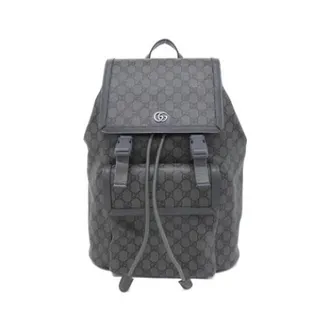 Gucci Vintage, unisex, Grijs, ONE Size, Pre-owned GG Supreme Backpack