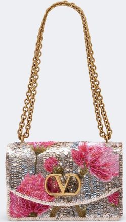Valentino Garavani Vain Small sequined floral shoulder bag