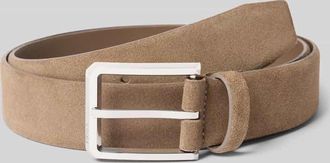 HUGO BOSS G&uuml;rtel aus echtem Rindsleder Modell CALEB in Beige, Gr&ouml;&szlig;e 100