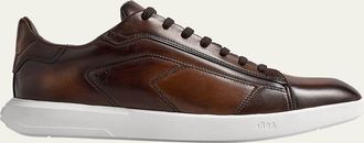 Berluti Mens Stellar Leather Low-Top Sneakers