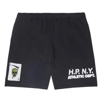 Heron Preston SS23 Slogan Print Shorts Black HMCI011S23JER0011001
