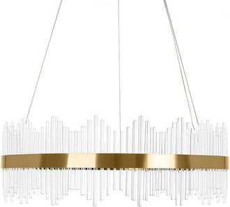 OEM Delhi Crystal Rods - L&aacute;mpara De Ara&ntilde;a 800x260 Mm, Led 55w, Lat&oacute;n