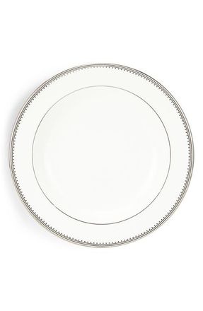Vera Wang Grosgrain Rim Soup Plate in White at Nordstrom