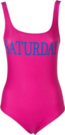 Alberta Ferretti Elegant Kostuum voor Speciale Gelegenheden - Dames - Badpakken - Roze - L - Polyester - Badmode
