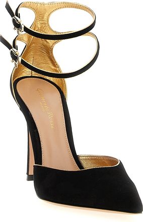 Gianvito Rossi Womens Ivette Pump Black Suede Leather