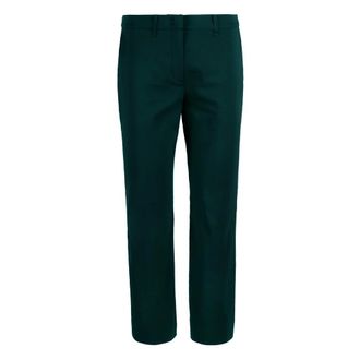 Bomboogie Pantalones de corte slim en algod&oacute;n el&aacute;stico - Trousers - Mujer - Verde - XS