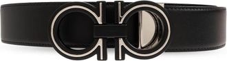 Ferragamo Double Adjus Belt - Heren - Riemen - Zwart - 110 CM - Leer - Accessoires