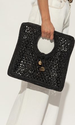 Jacquemus Handbag Le Petit Carre Spiaggia, Womens, Black