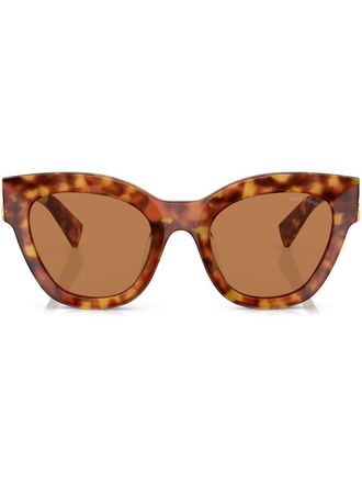 Miu Miu Eyewear Occhiali da sole cat-eye tartarugati - Verde