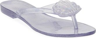 Melissa Harmonic XV Sandals Clear Glitter Waterproof Thong ZAP775