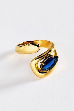Anthropologie Bezel Wrap Ring
