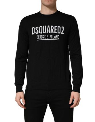 Dsquared2 Dsquared&sup2; Logo Knitted Crew Neck Men Pullover Mens Sweater