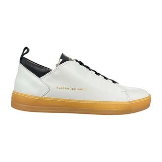 Alexander Smith Sneakers, male, White, Size: 7 US Polyester Sneakers Black Leather Composition