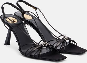 Saint Laurent Jerry 80 leather slingback sandals