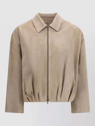 Salvatore Santoro suede bomber jacket