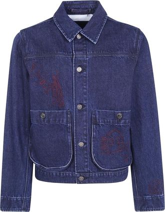 Paul Smith Werkjas - Heren - Jassen - Blauw - Maat: L Katoen