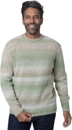Altea Groene ronde hals alpaca blend trui - Heren - Ronde hals truien - Veelkleurig - XL - Truien & Vesten