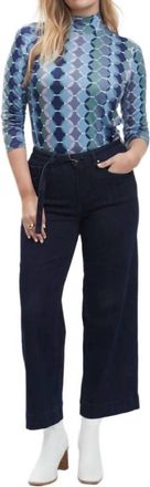 FDJ Olivia Cropped Jeans In Blue
