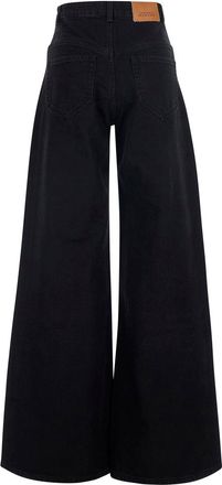Isabel Marant Womens Jeans Lemony-Gz Black Tech Fabric