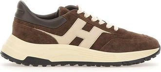 Hogan Hyperlight Sneakers - Heren - Sneakers - Bruin - 43 1/2 EU - Leer - Schoenen