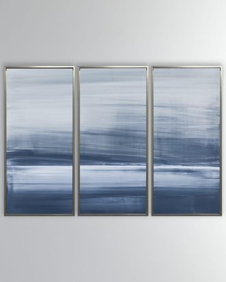 Benson-Cobb Coastal Threads Giclee Triptych, 21.5 x 46.5