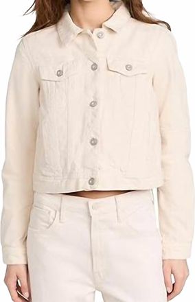 We The Free Womens Rumors Denim Jacket In Cream