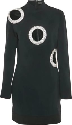 DAVID KOMA Abito corto con dettaglio cut-out - Nero