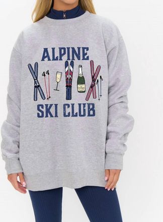 Show me your Mumu Stanley Sweatshirt In Alpine Ski Graphic