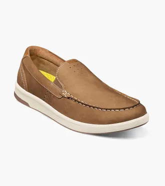 Florsheim Mens Crossover Moc Toe Slip On Shoes In Mushroom
