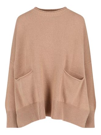 Maryya side-split-detail sweater - Neutrals