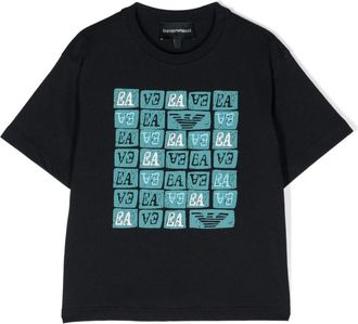 Emporio Armani graphic-print cotton T-shirt (pack of two) - kids - Cotton - 10 yrs - White