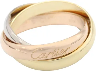 Cartier Gold Silver Yellow Gold (18K) Pink Gold (18K) White Gold (18K) Band Ring (Pre-Owned)