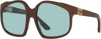 Miu Miu MUA07S 24D20R Shiny Brown/Light Blue