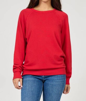 Dear John Denim Lilja Long Sleeve Sweater In Salsa