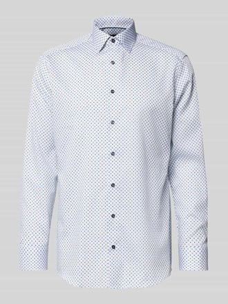 Olymp Regular Fit Businesshemd aus Baumwolle mit Kentkragen in Weiss, Größe 39