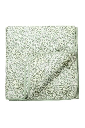 Morris & Co. Willow Bough Cotton Percale Throw in Green