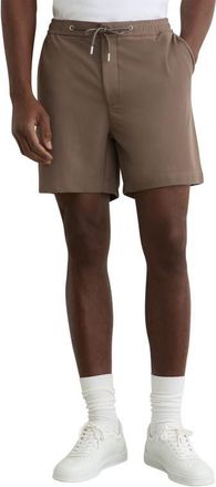 Reiss Newmark Drawstring Shorts in Mocha Brown at Nordstrom, Size 34
