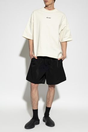 Fear of God T-shirt With Embroidered Logo, Mens, Cream