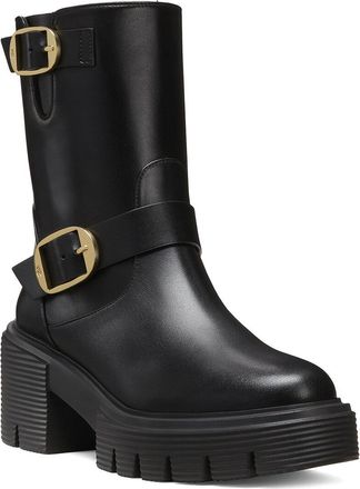 Stuart Weitzman Soho Leather Moto Bootie