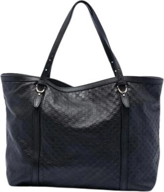 Gucci Pre-owned Tote Bags, female, Black, Size: ONE SIZE Pre-owned The Nice Tote Bag