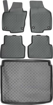 OEM Juego De Alfombrillas Para Coche Y Maletero Para Volkswagen Tiguan I Suv De 2007 A 2016