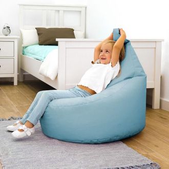 Happers Puff Butaca Polipiel Azul Cielo Happers Infantil