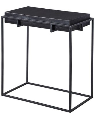 Uttermost Telone Modern Black Side Table