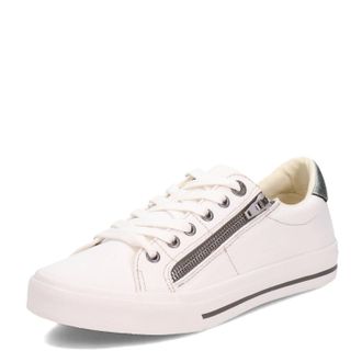 Taos Womens Z Soul Sneaker In White/pewter