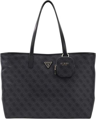 Guess Adrian Logo Large Tote - Bags - Mujer - Negro - ONE SIZE