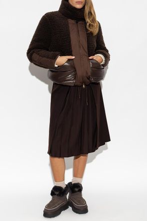Moncler Quilted Jacket Glorieux, Womens, Brown